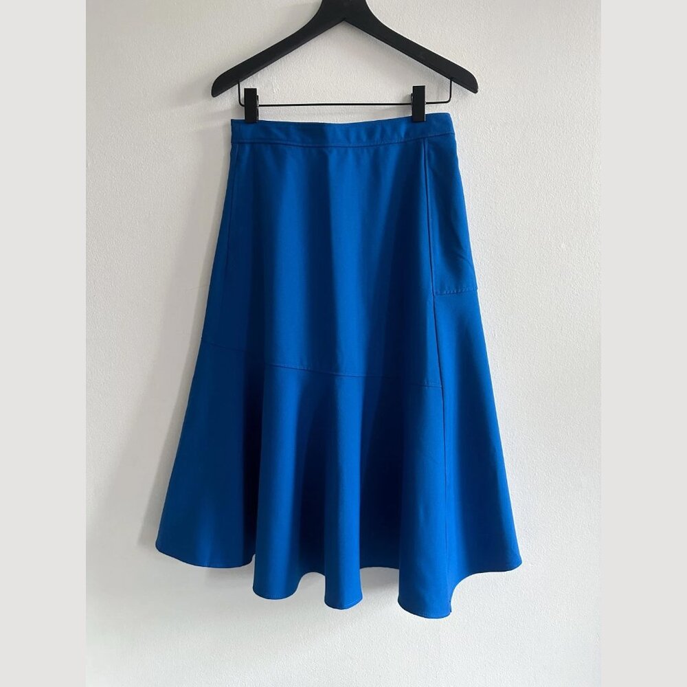 Uniqlo JW Anderson Flared Blue Skirt